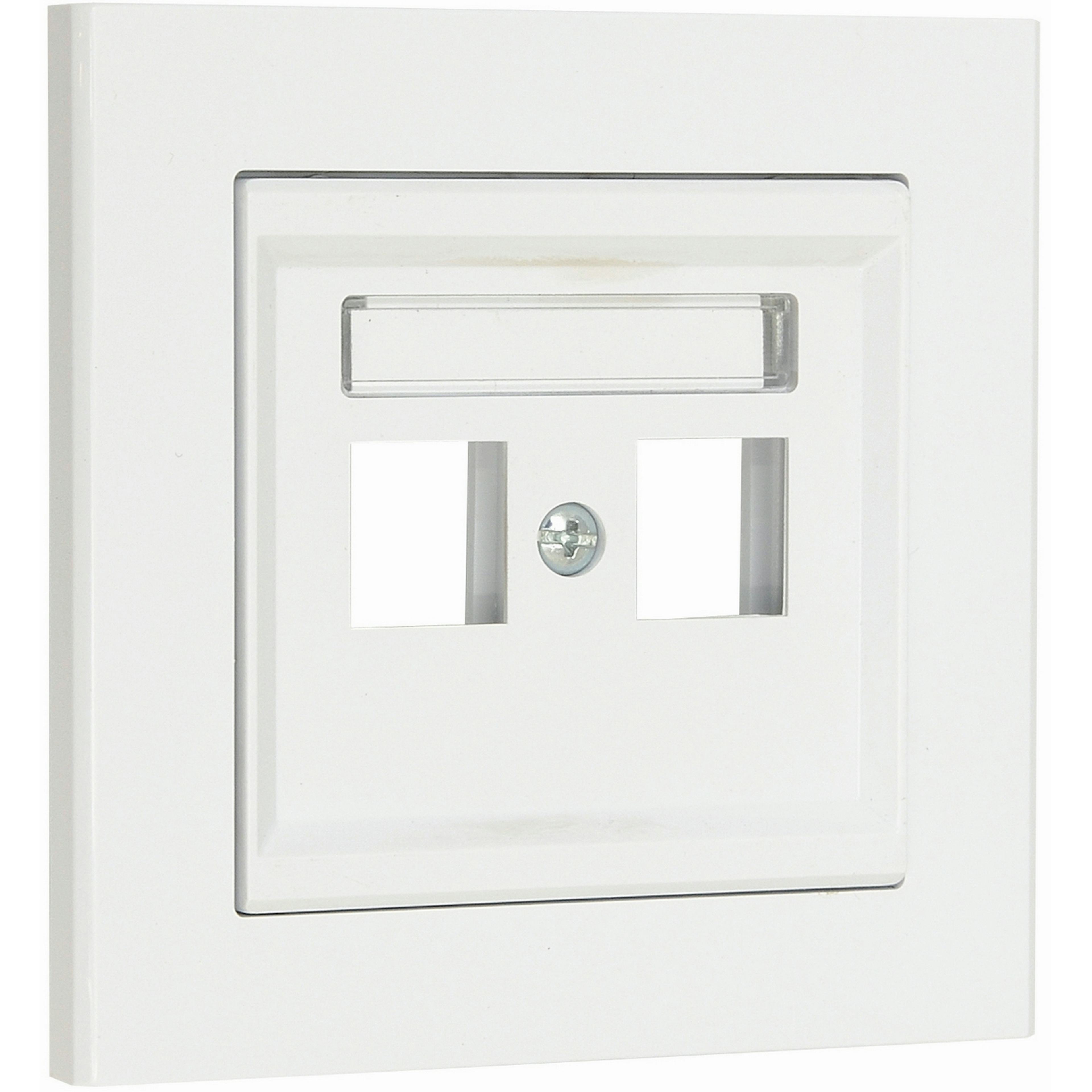 Centrumplatta Malmbergs Optima Rak 2-V Vit