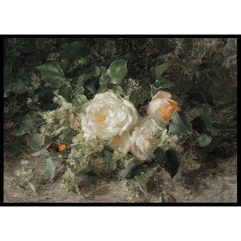 Poster Gallerix A Bouquet Of Roses By Olga Wisinger-Florian