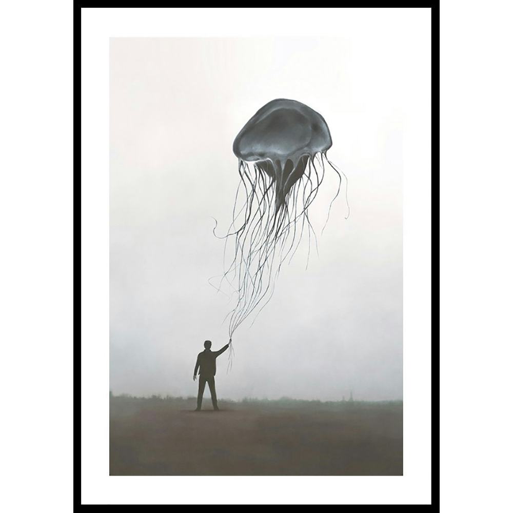 Poster Gallerix Jellyfish Balloon