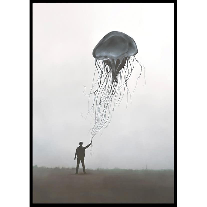 Poster Gallerix Jellyfish Balloon