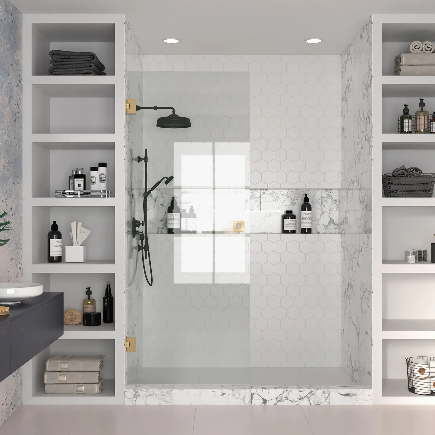 Duschdörr Hietakari Vetro 512 Vändbar