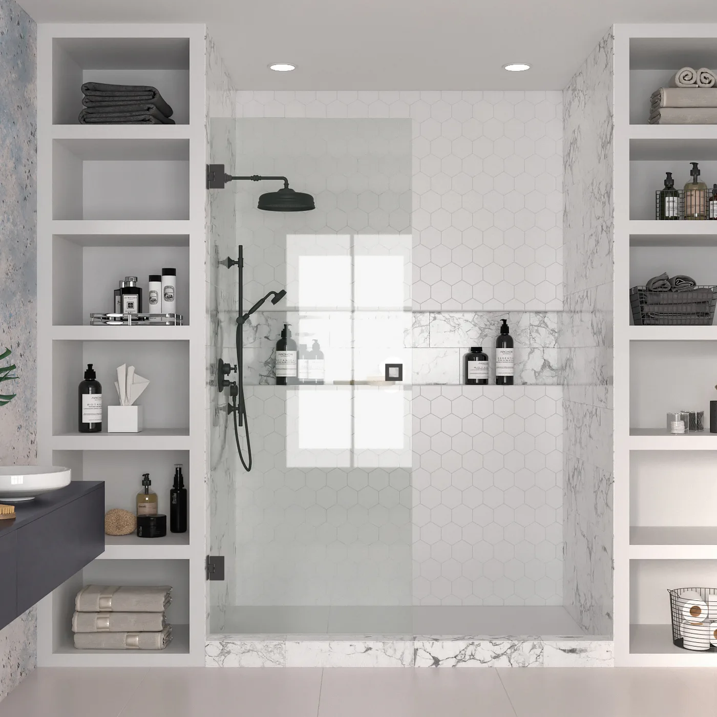 Duschdörr Hietakari Vetro 512 Vändbar