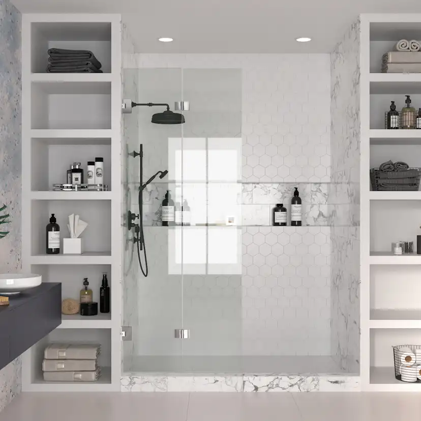 Duschdörr Hietakari Vetro 513 Vikbar