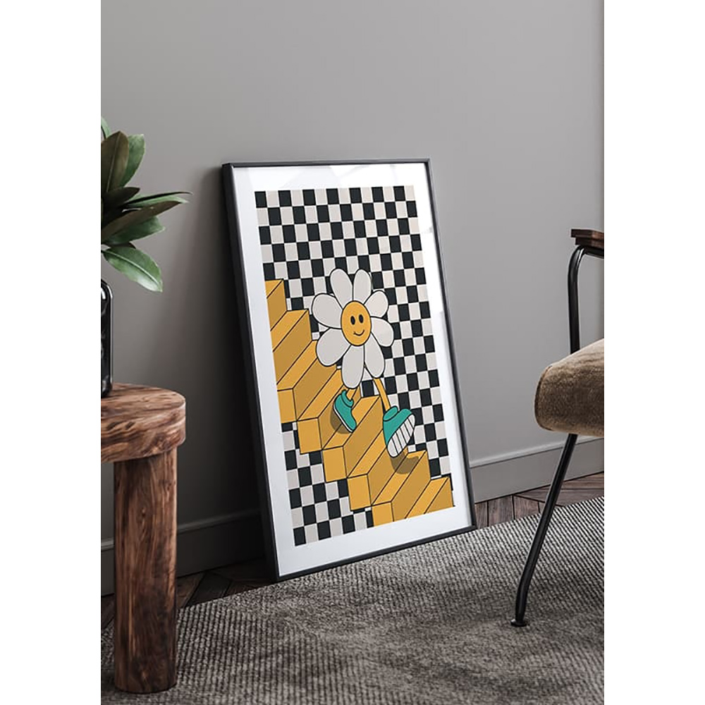 Poster Gallerix Smiley Flower Down The Stairs