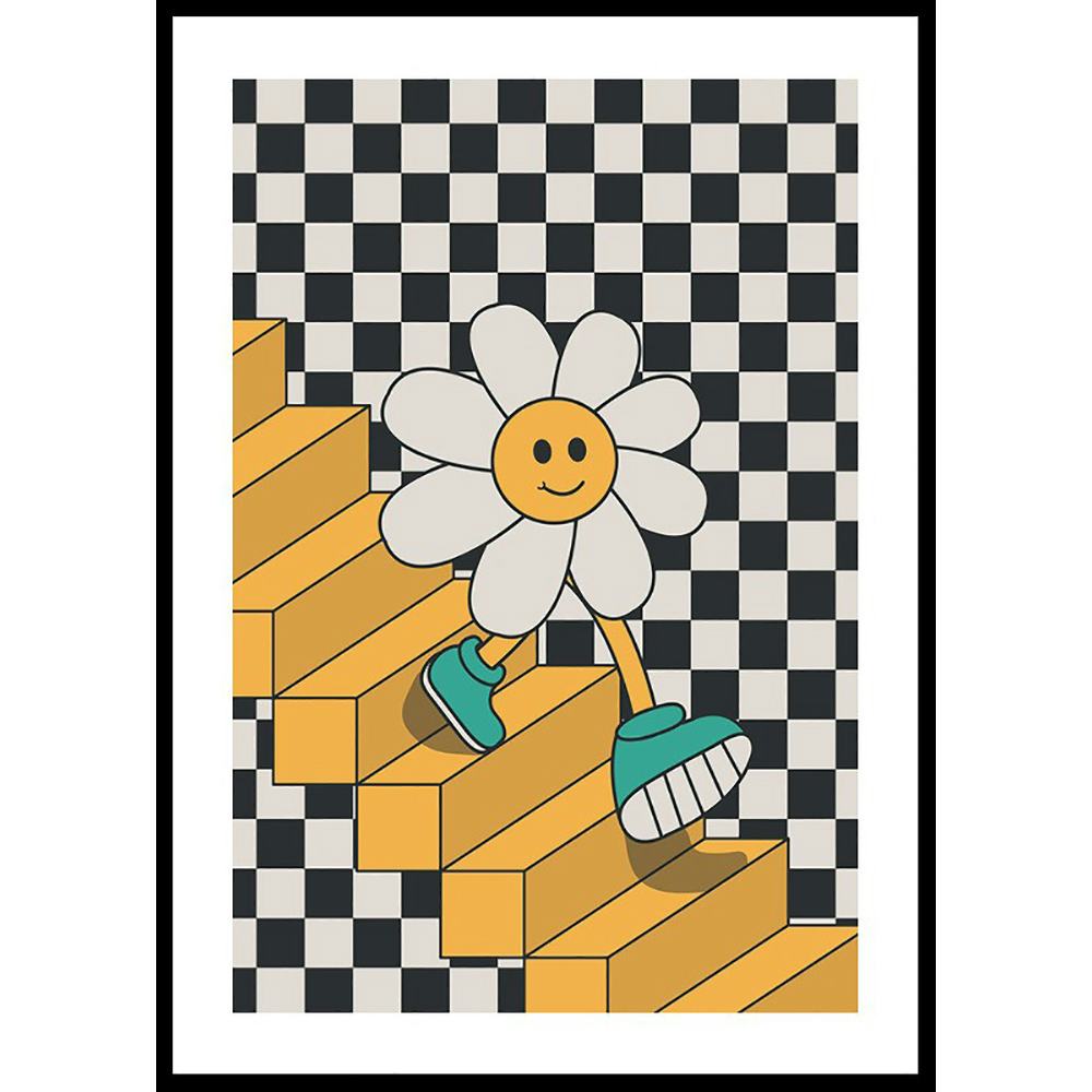 Poster Gallerix Smiley Flower Down The Stairs
