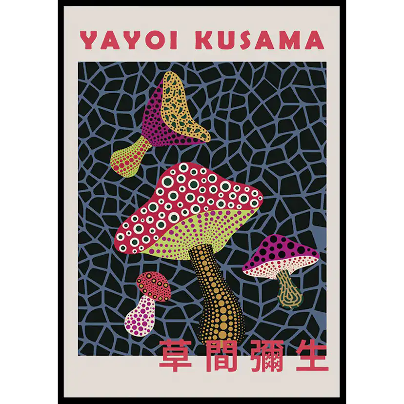 Poster Gallerix Infinity Mushrooms Yayoi Kusama
