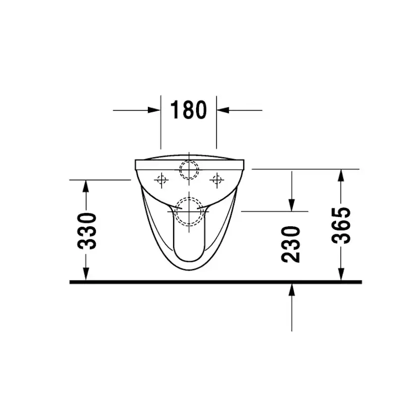 Vägghängd Toalettstol Duravit D-Code med Mjukstängande Hårdsits