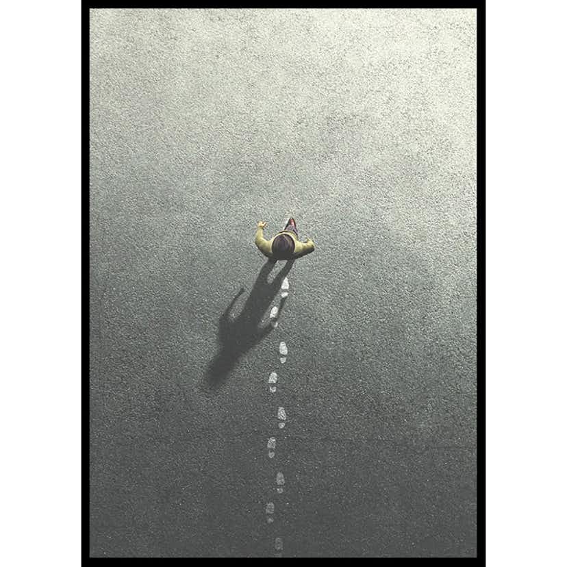 Poster Gallerix Walking Leaving Footsteps