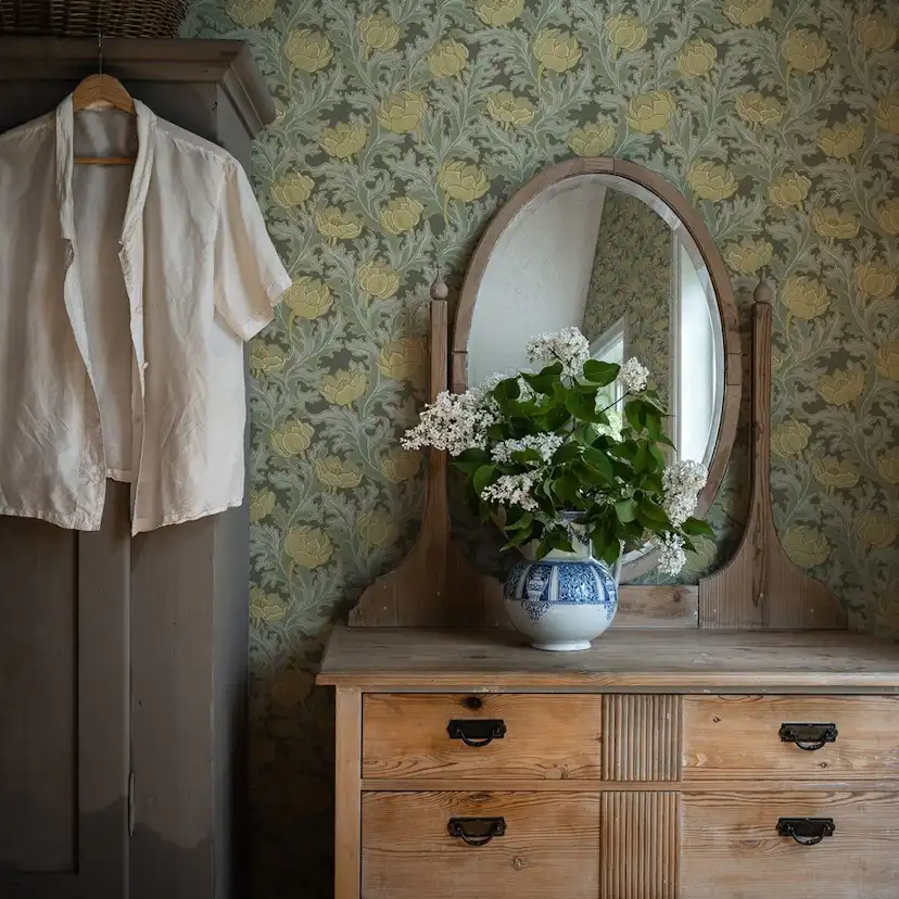 Tapet Duro Sigrid Gulgrön 519-03