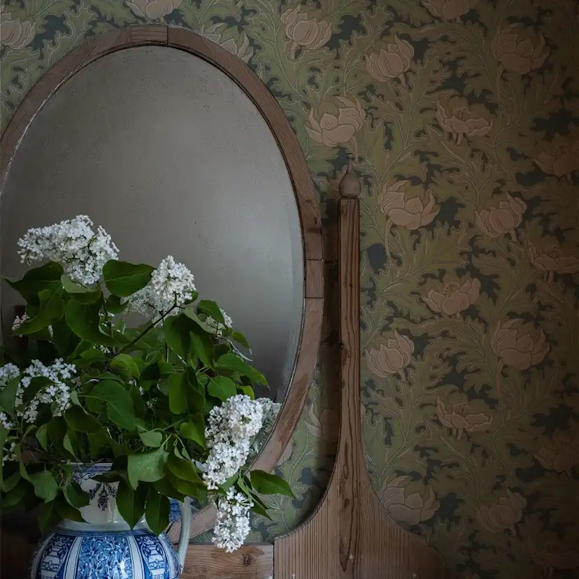 Tapet Duro Sigrid Rosagrön 519-04