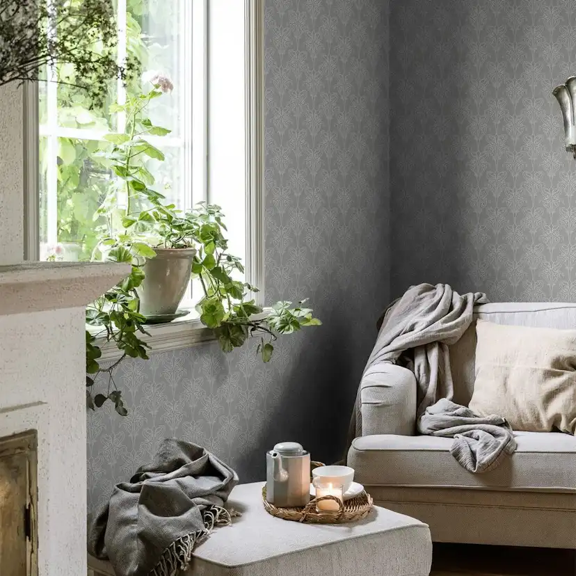 Tapet Duro Iris Grå 520-01