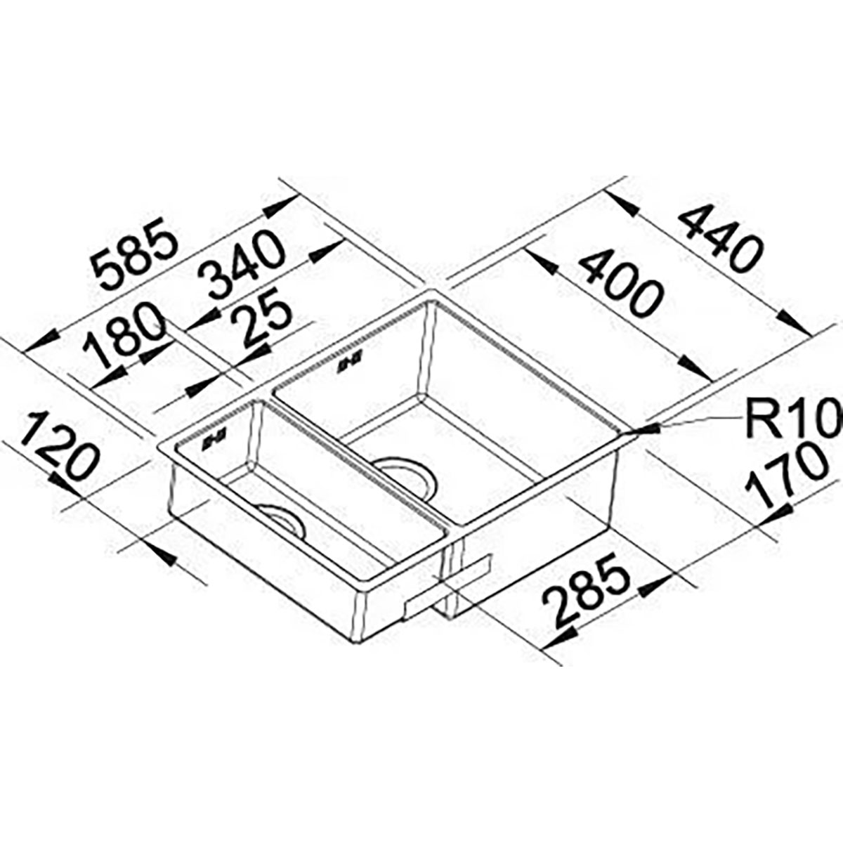 Diskho Blanco Claron 340/180 Infino