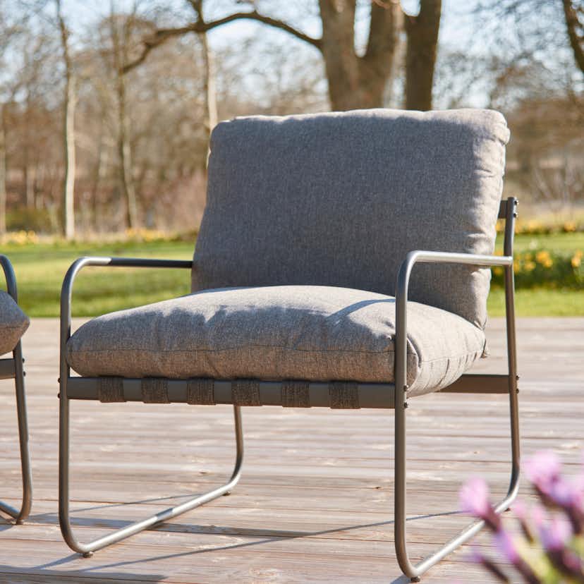 Loungegrupp ENVY DESIGN Theodor Trädgårdsgrupp i Aluminium med Dynor