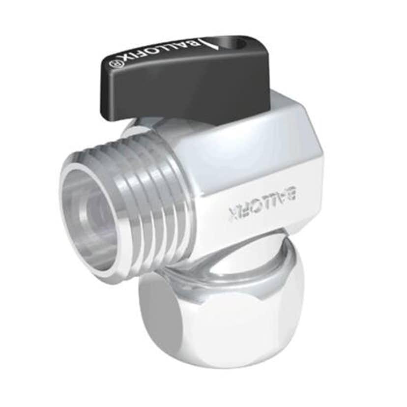 Kulventil Broen Ballofix 524 Vinklad med Vred