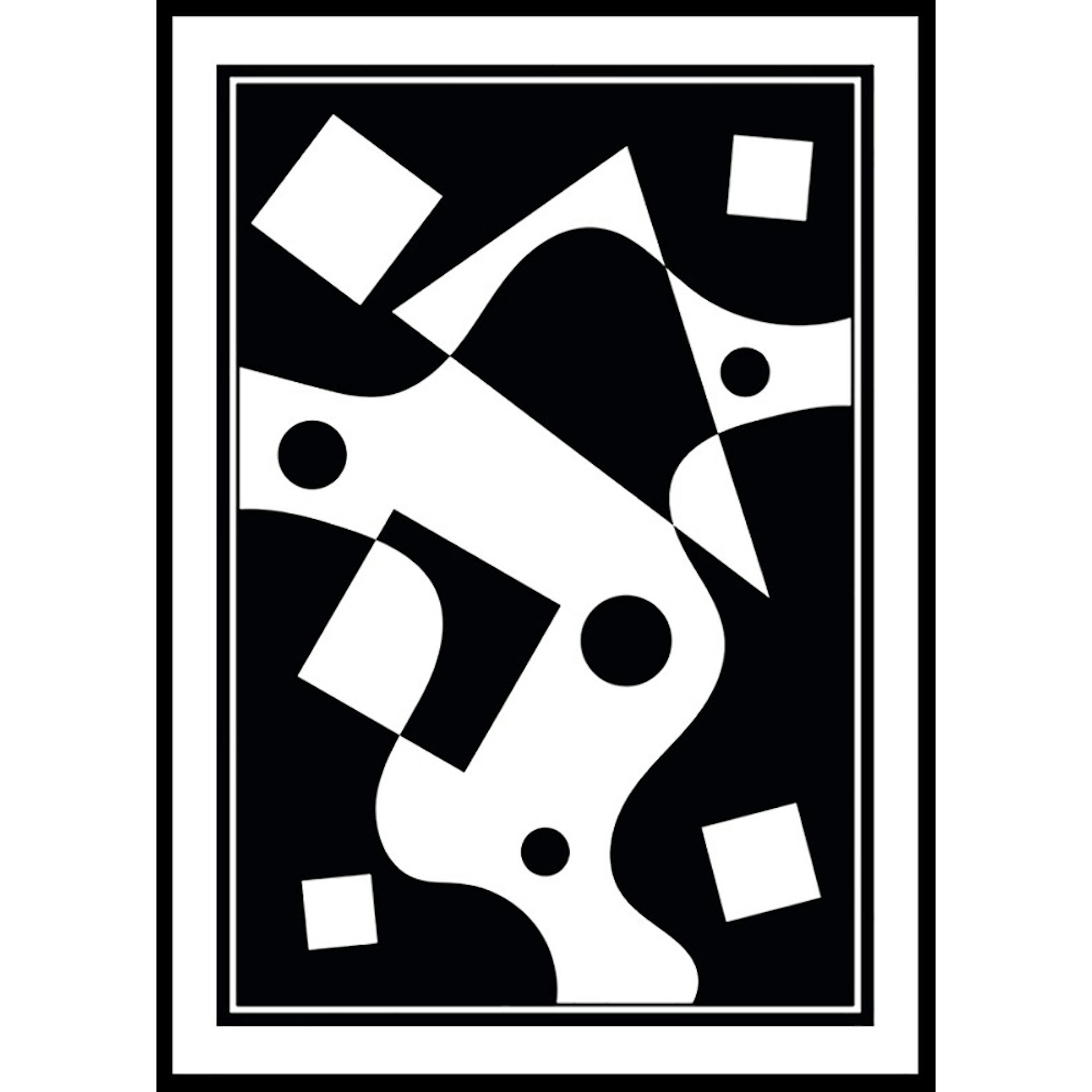 Poster Gallerix Abstract Geo BW