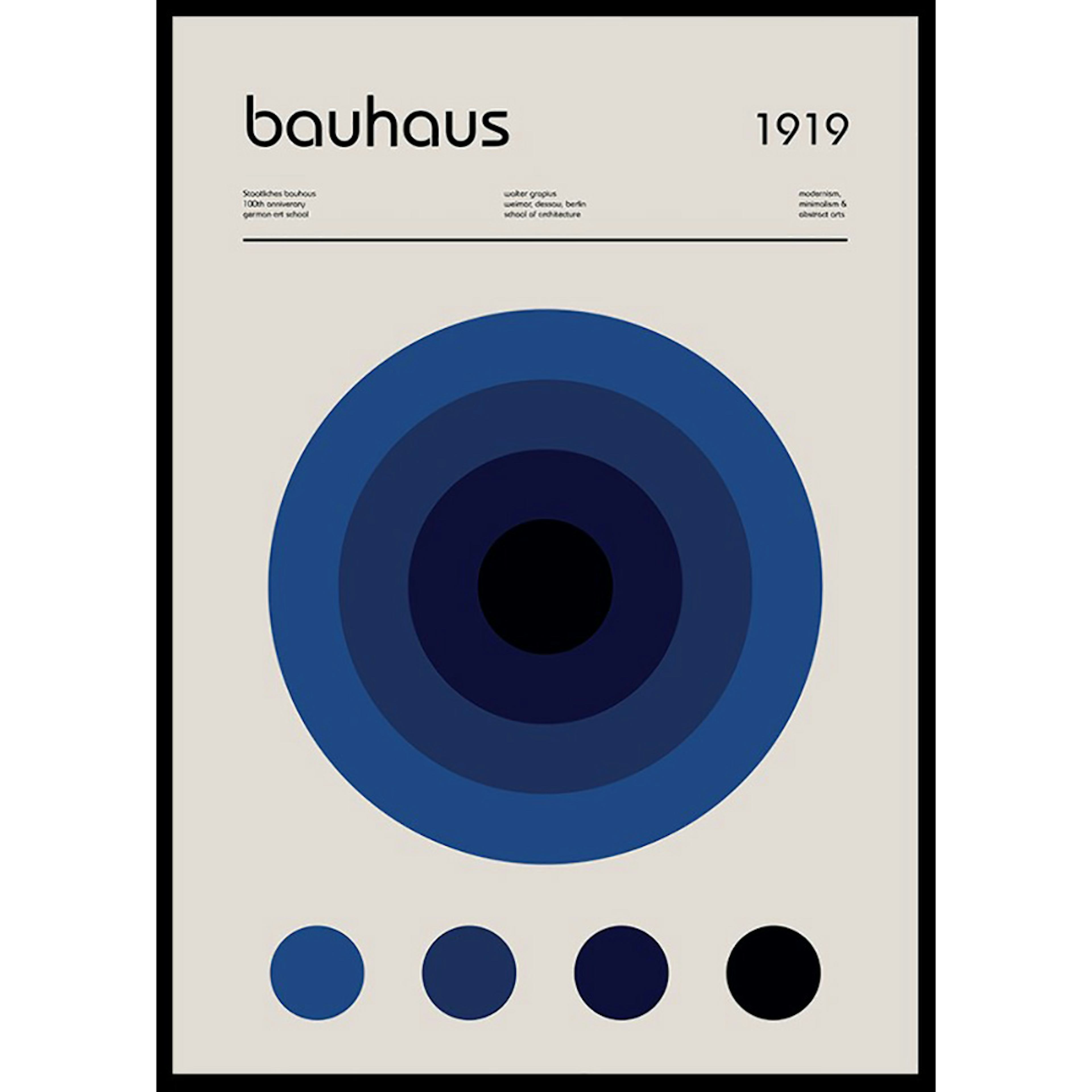 Poster Gallerix Bauhaus Art No17