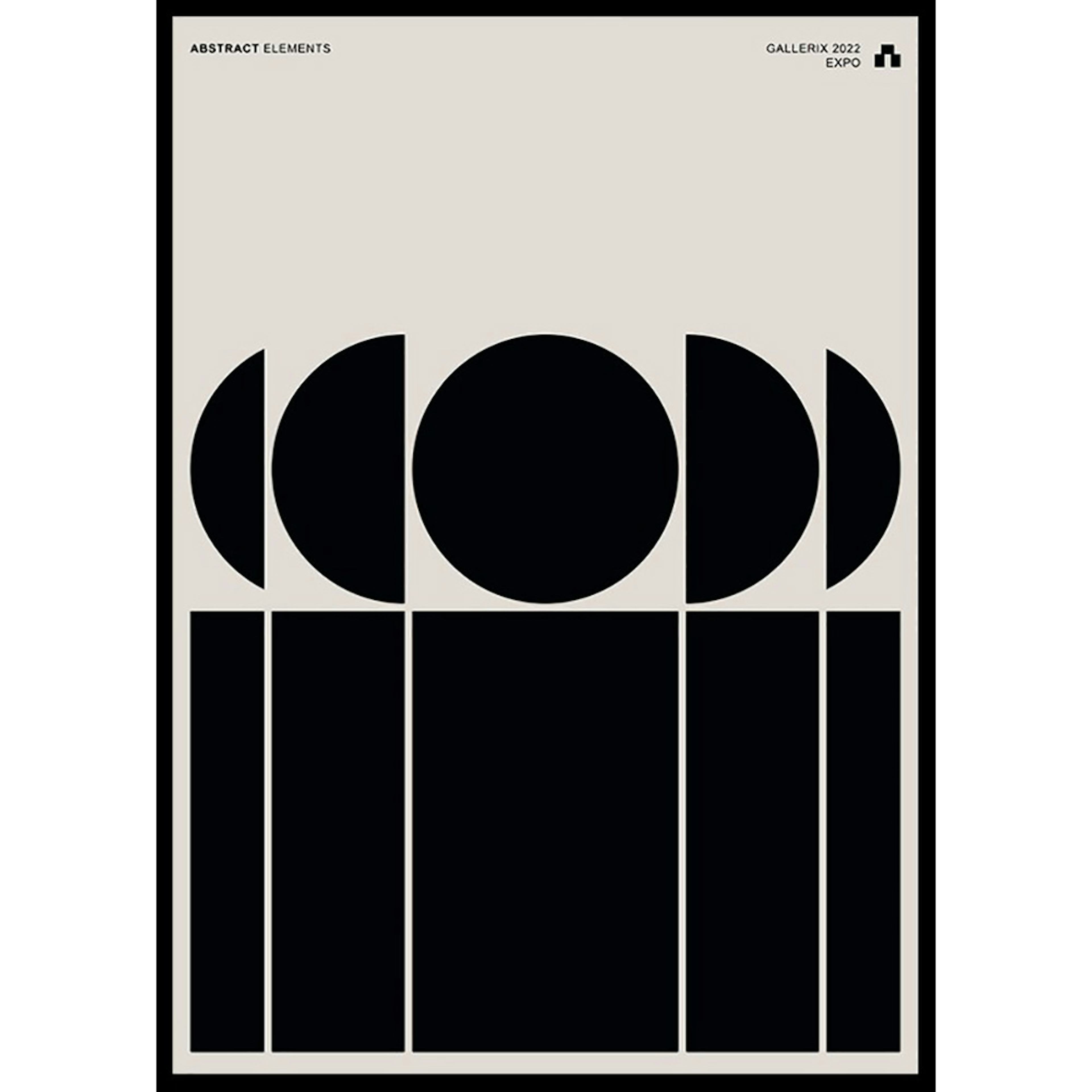 Poster Gallerix Abstract Elements No1