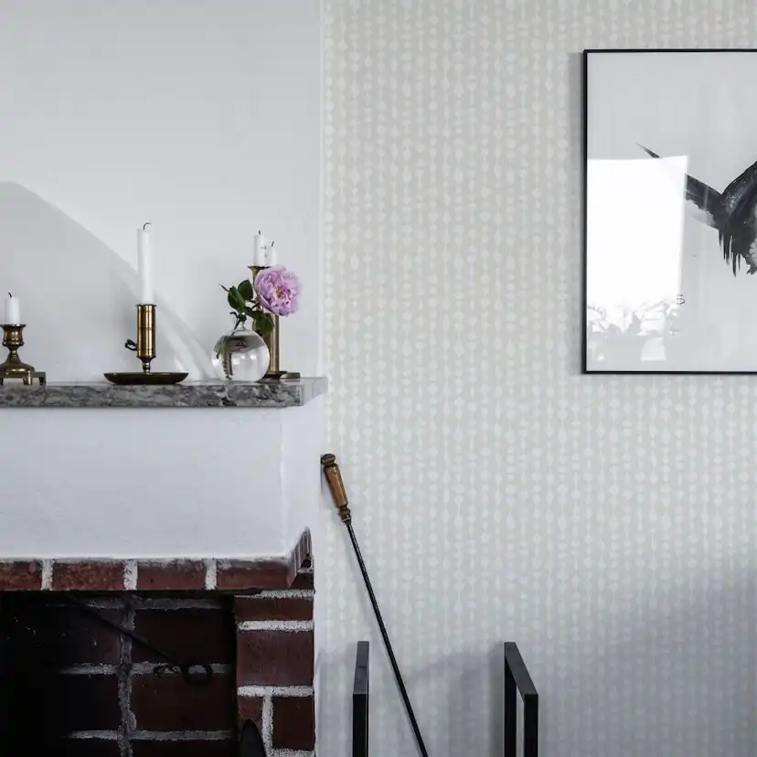 Tapet Duro Margaret Rose Vit 527-01