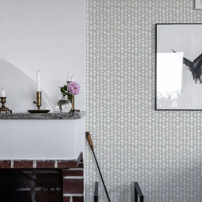 Tapet Duro Margaret Rose Grå 527-02