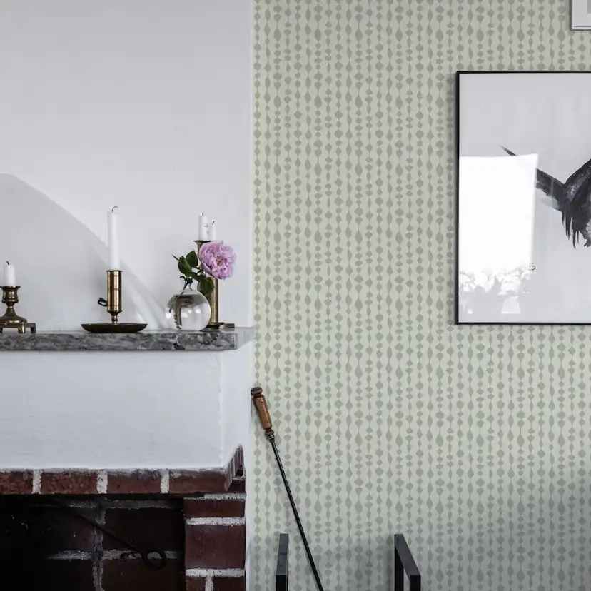 Tapet Duro Margaret Rose Grön 527-03