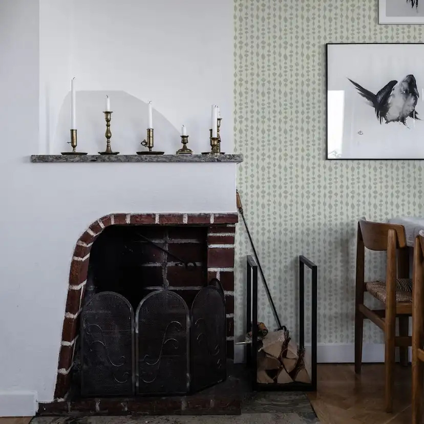 Tapet Duro Margaret Rose Grön 527-03