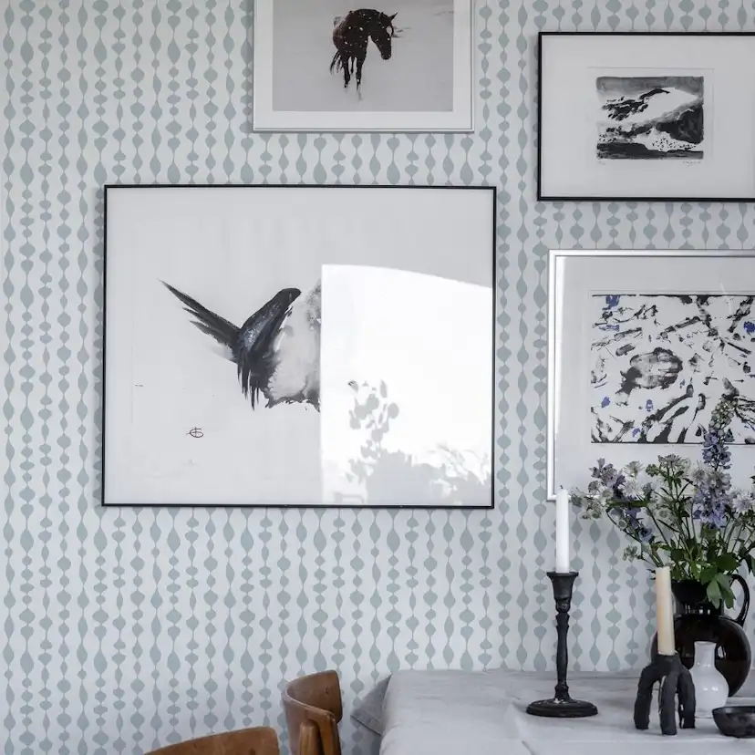 Tapet Duro Margaret Rose Blå 527-04