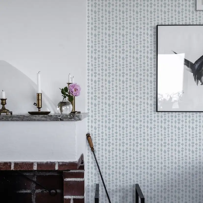 Tapet Duro Margaret Rose Blå 527-04