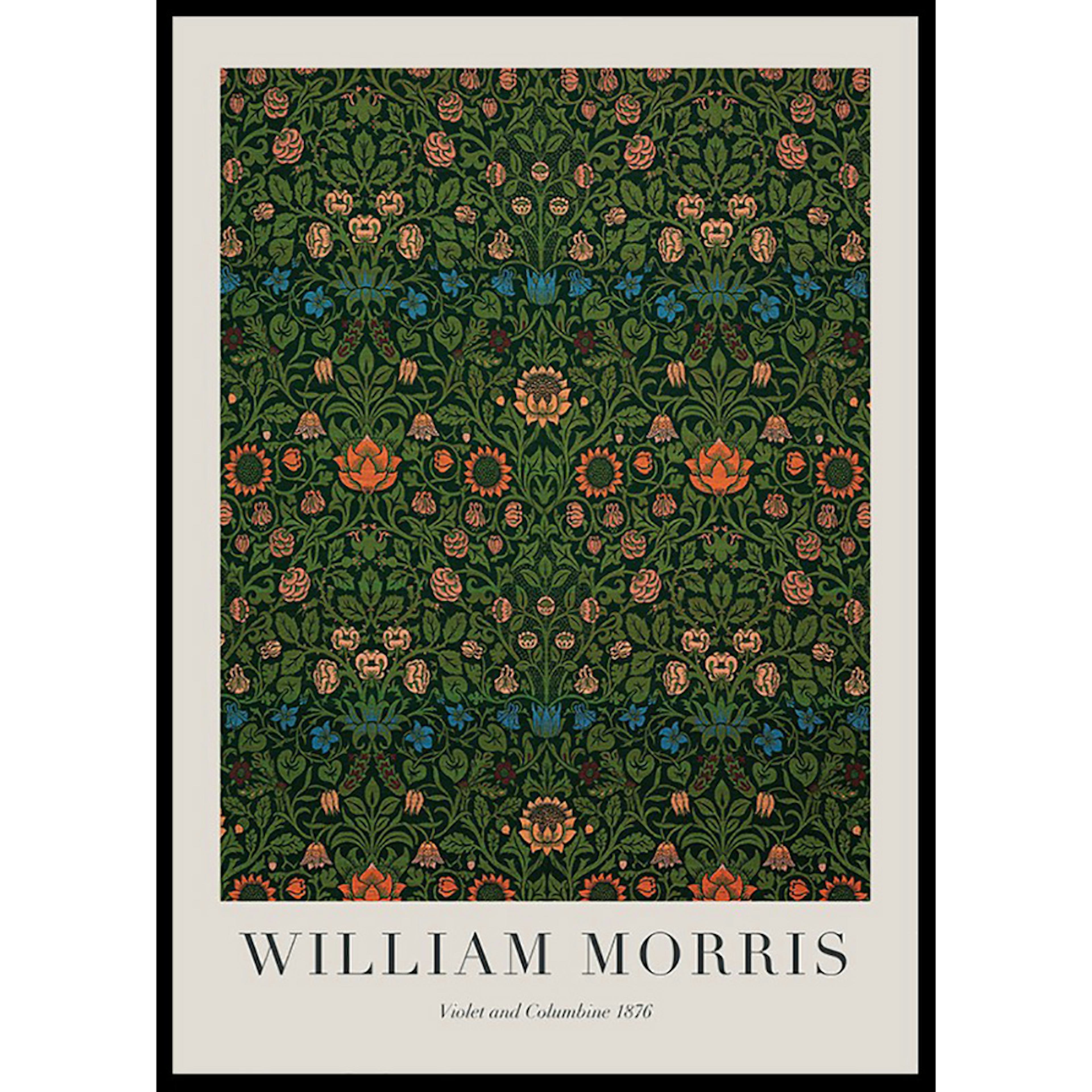Poster Gallerix William Morris Violet And Columbine 1876