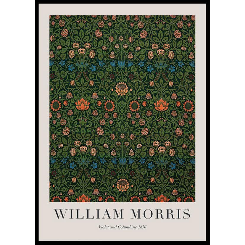 Poster Gallerix William Morris Violet And Columbine 1876