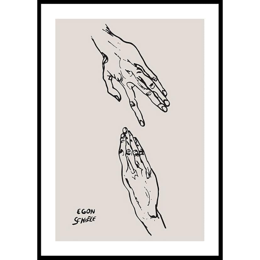 Poster Gallerix Egon Schiele Art Hands