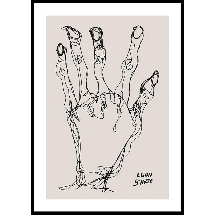 Poster Gallerix Egon Schiele Hand