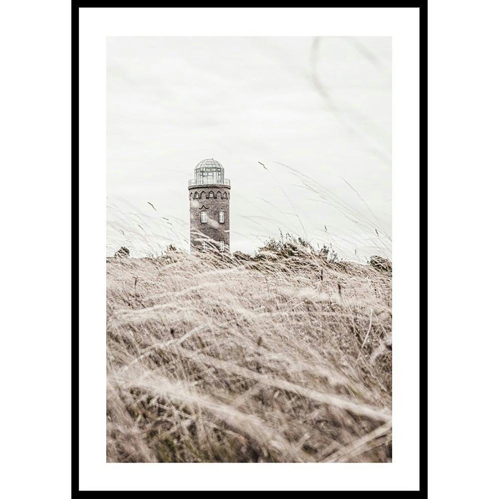 Poster Gallerix Lighthouse In Field
