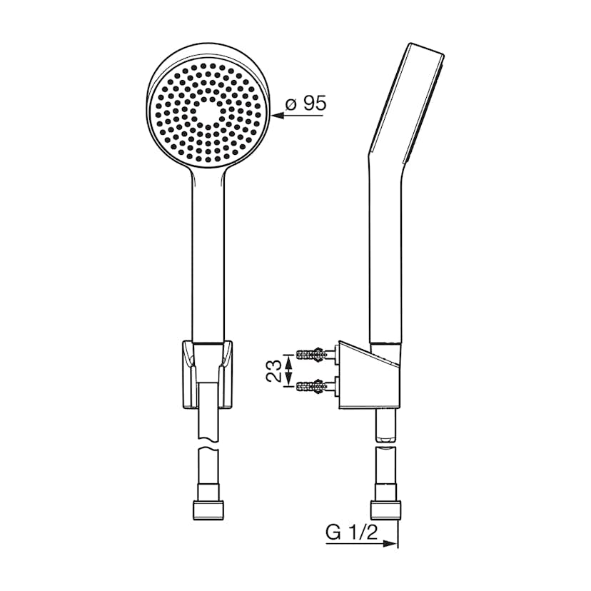 Handdusch Oras Apollo 533 1 Jet