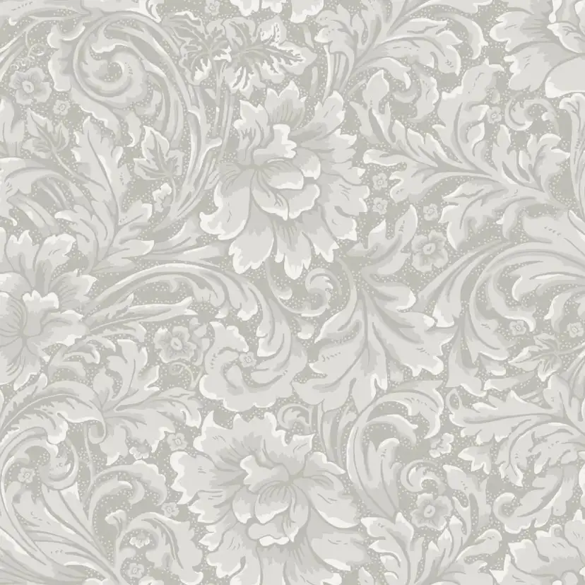 Tapeter Duro Flora Idun 535-01 QuickUp, Mönstrad Beigegrå