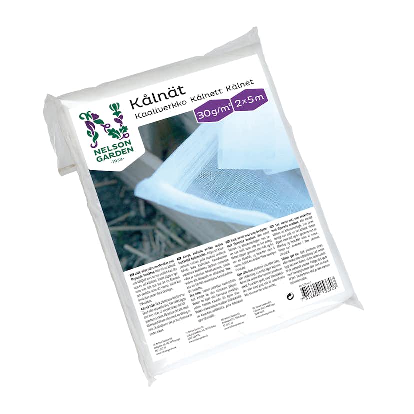 Kålnät Nelson Garden Trädgårdsnät Vit 2x5 m, Skydd mot Insekter