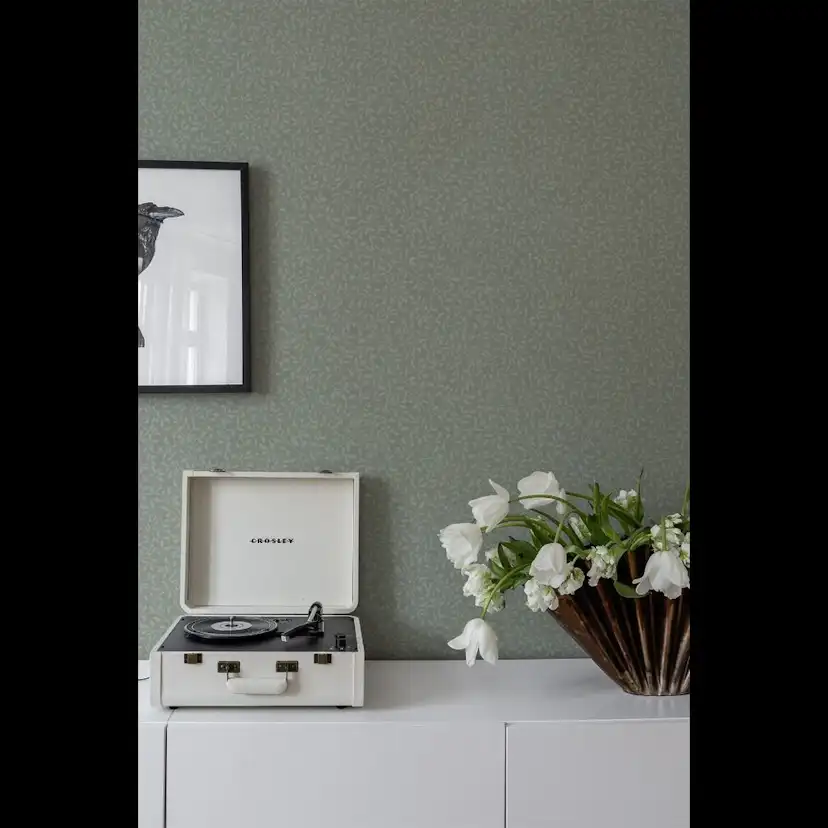 Tapet Duro Flora Folke 538-05 QuickUp, Mönstrad Grön