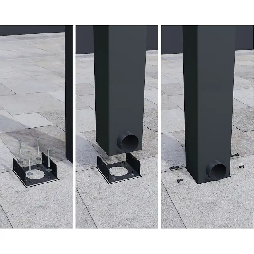 Terrasstak Canopia by Palram Stockholm Antracitgrå