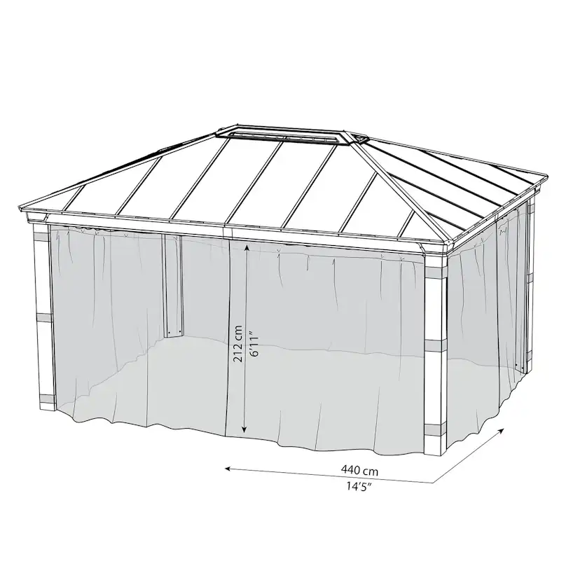 Myggnät Canopia by Palram till Dallas 4900