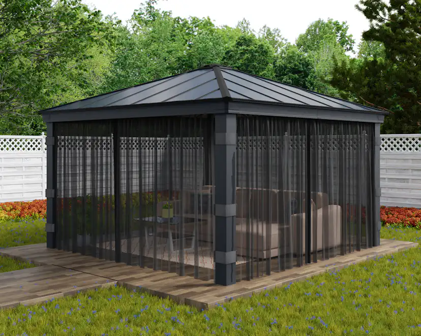 Myggnät Canopia by Palram 4-Pack Till Dallas Paviljong 4,2X4,2 m