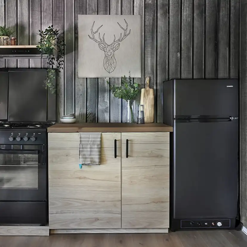 Gasolkylskåp Sunwind Ventus 168 Svart