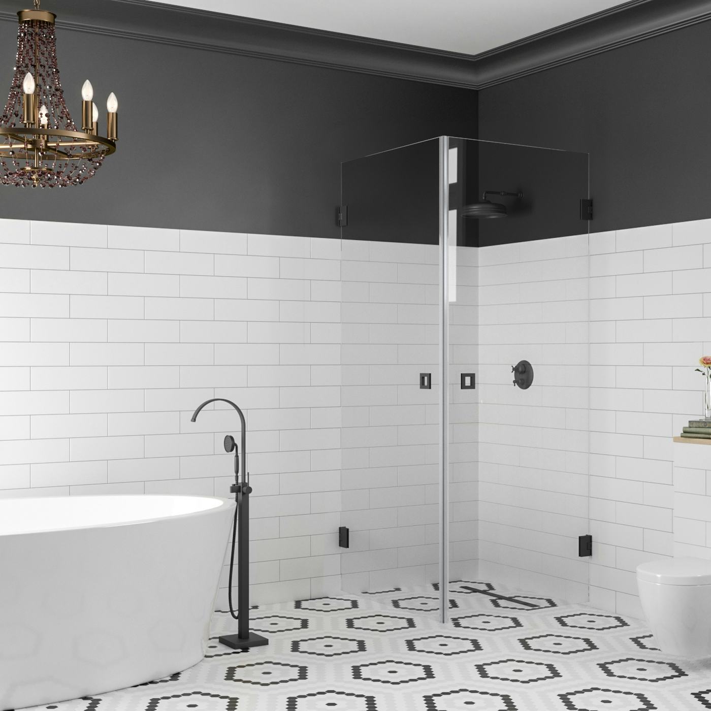 Duschhörn Hietakari Vetro 543 Vändbara Dörrar