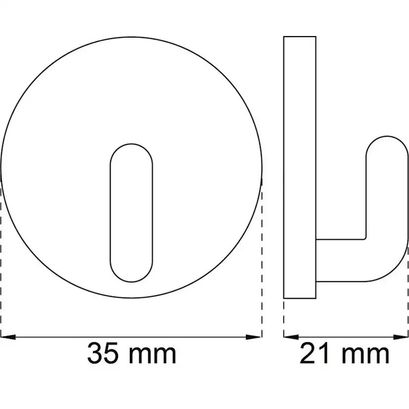 Krok Habo 2080 Vit Självhäftande
