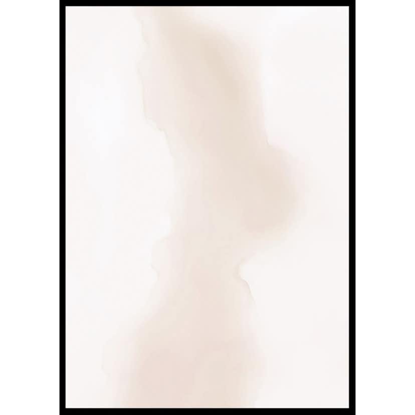 Poster Gallerix Watercolor Faded Brown No1
