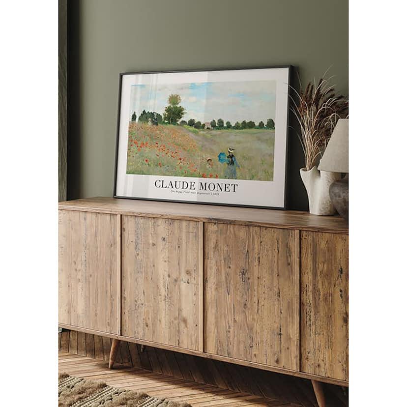 Poster Gallerix The Poppy Field 1873 By Claude Monet