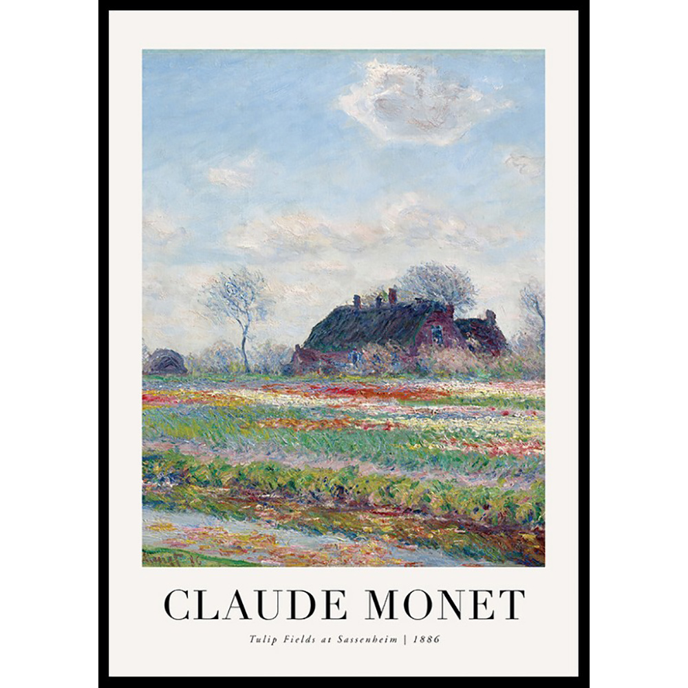 Poster Gallerix Tulip Fields At Sassenheim 1886 By Claude Monet