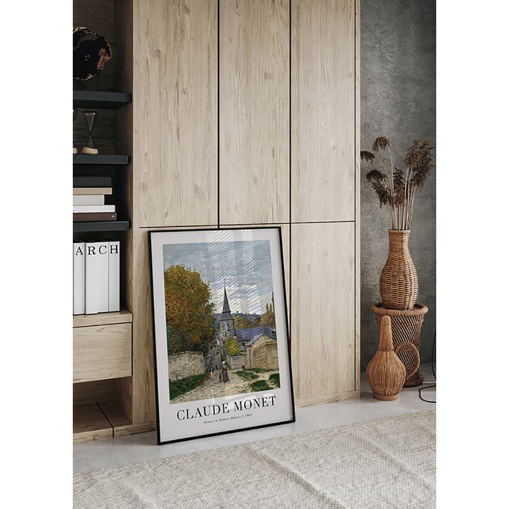 Poster Gallerix Street In Sainte-Adresse 1867 By Claude Monet