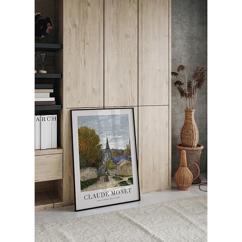 Poster Gallerix Street In Sainte-Adresse 1867 By Claude Monet