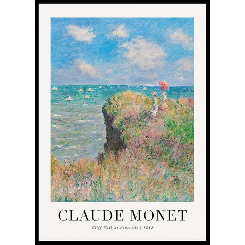 Poster Gallerix Cliff Walk At Pourville 1882 By Claude Monet