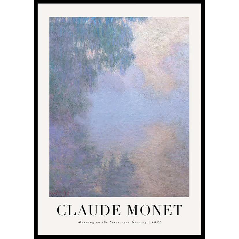 Poster Gallerix Morning On The Seine 1897 By Claude Monet