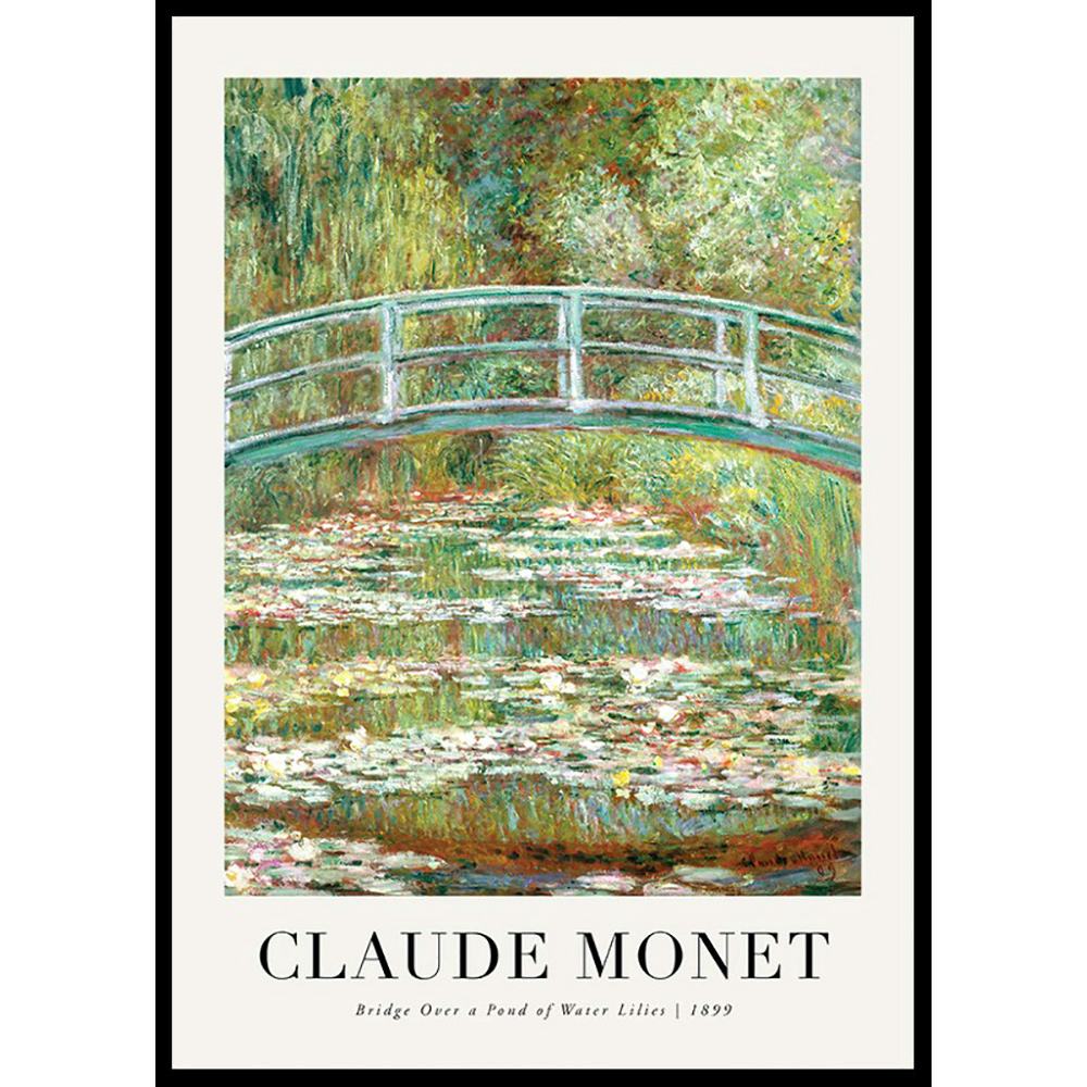 Poster Gallerix Bridge Over A Pond 1899 By Claude Monet